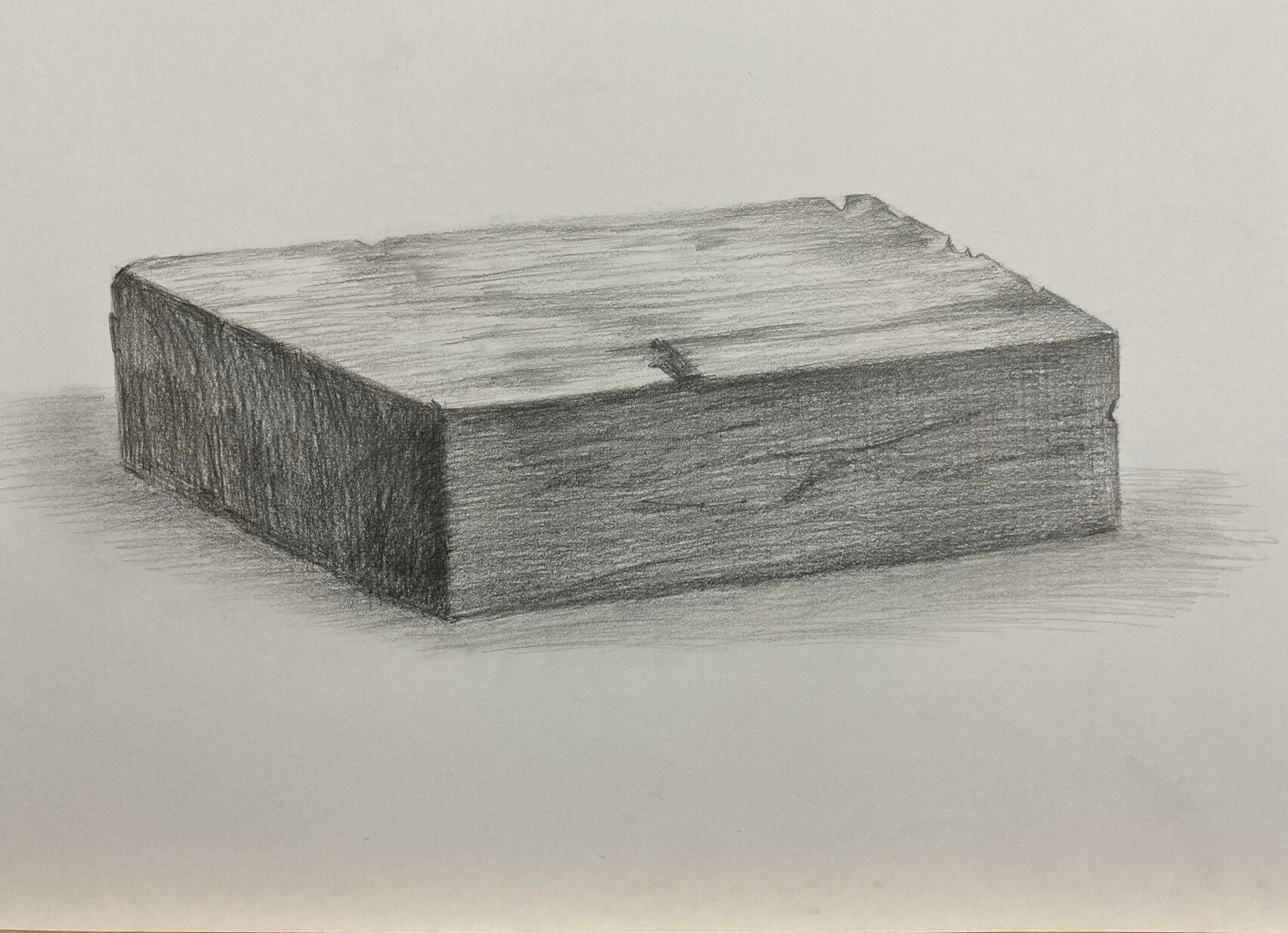 暑假临摹练习day2素描木块