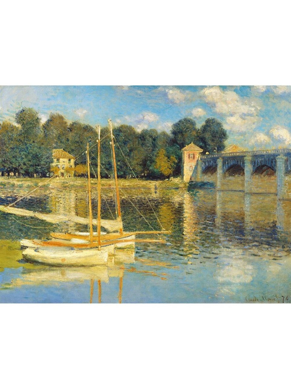 你知道莫奈的画作有哪些——第14幅 98名       字:《亚尔嘉杜之桥