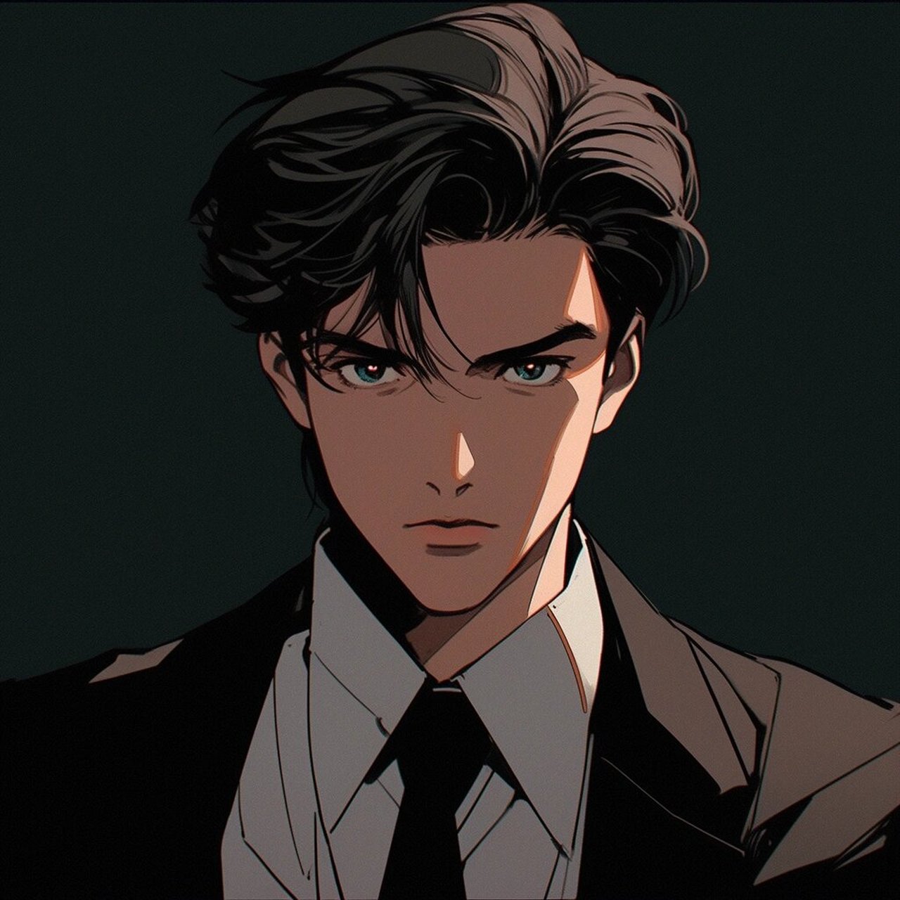 ai绘画旧漫系列头像——第三期西装革履男孩 #旧漫头像# #氛围感拉满