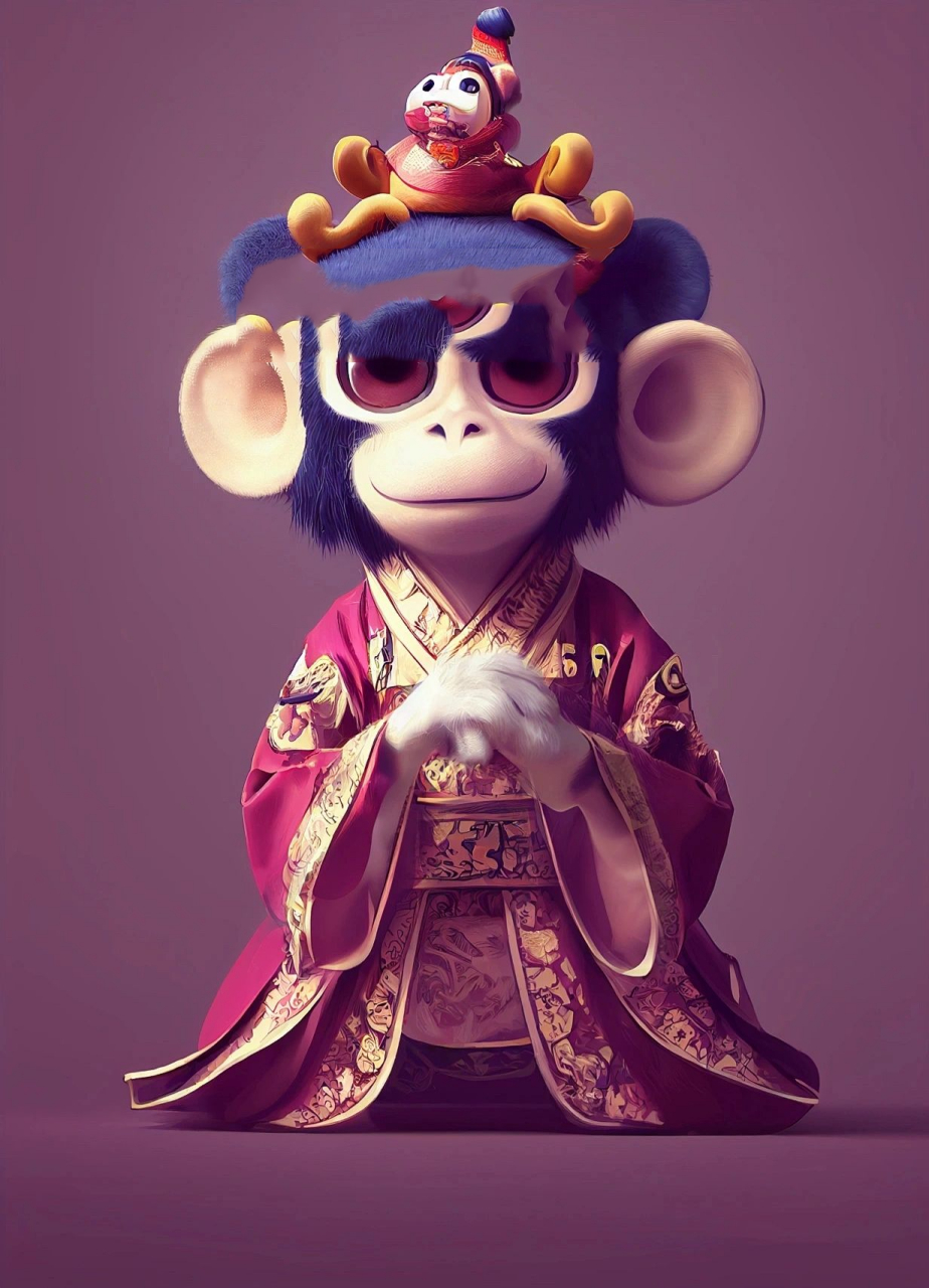 国潮十二生肖拟人·猴子92