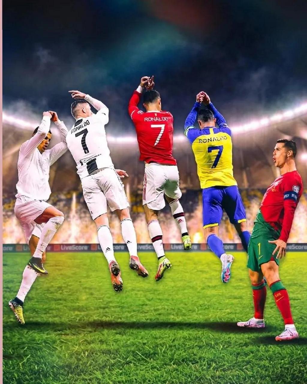 据说,siu这个庆祝动作已10年了…… 10前,c罗在皇马,受球迷启发,发明