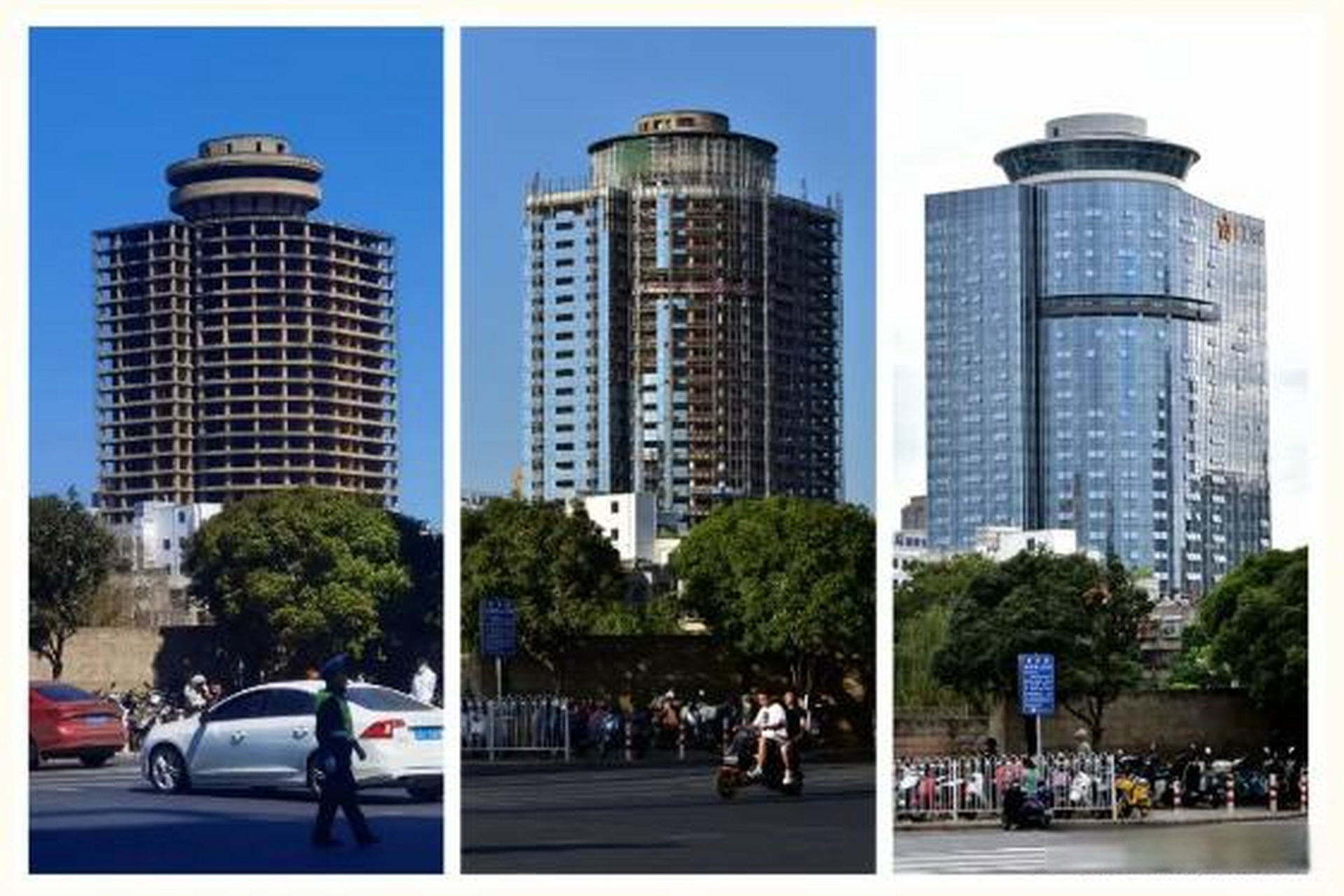 烂尾25年的昆明鼓楼大厦重装开业了,1995年开工建设,1998年停滞烂尾