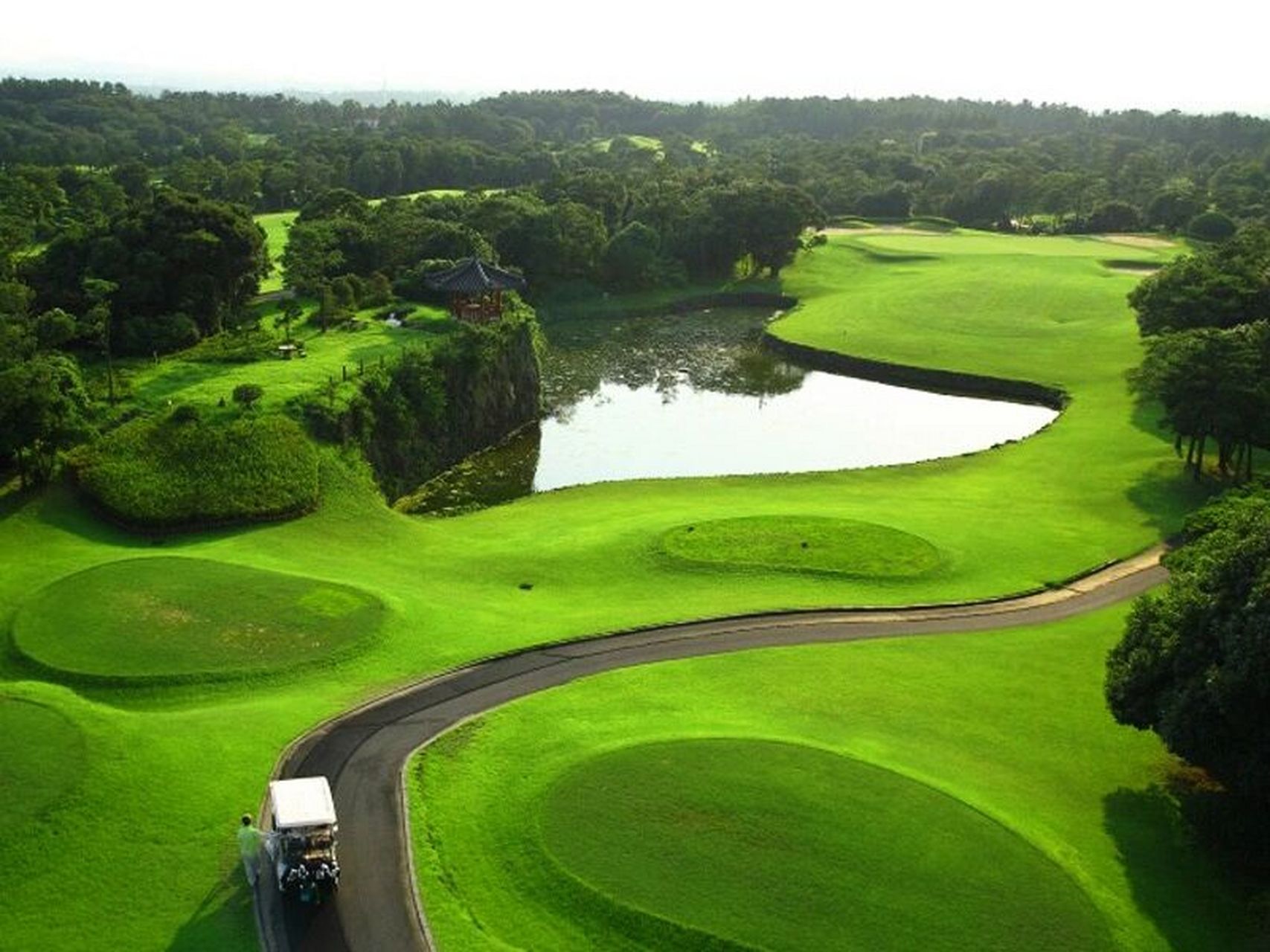 第1天96 blackstone 黑石高尔夫 黑石球场是韩国国内唯一在一处能