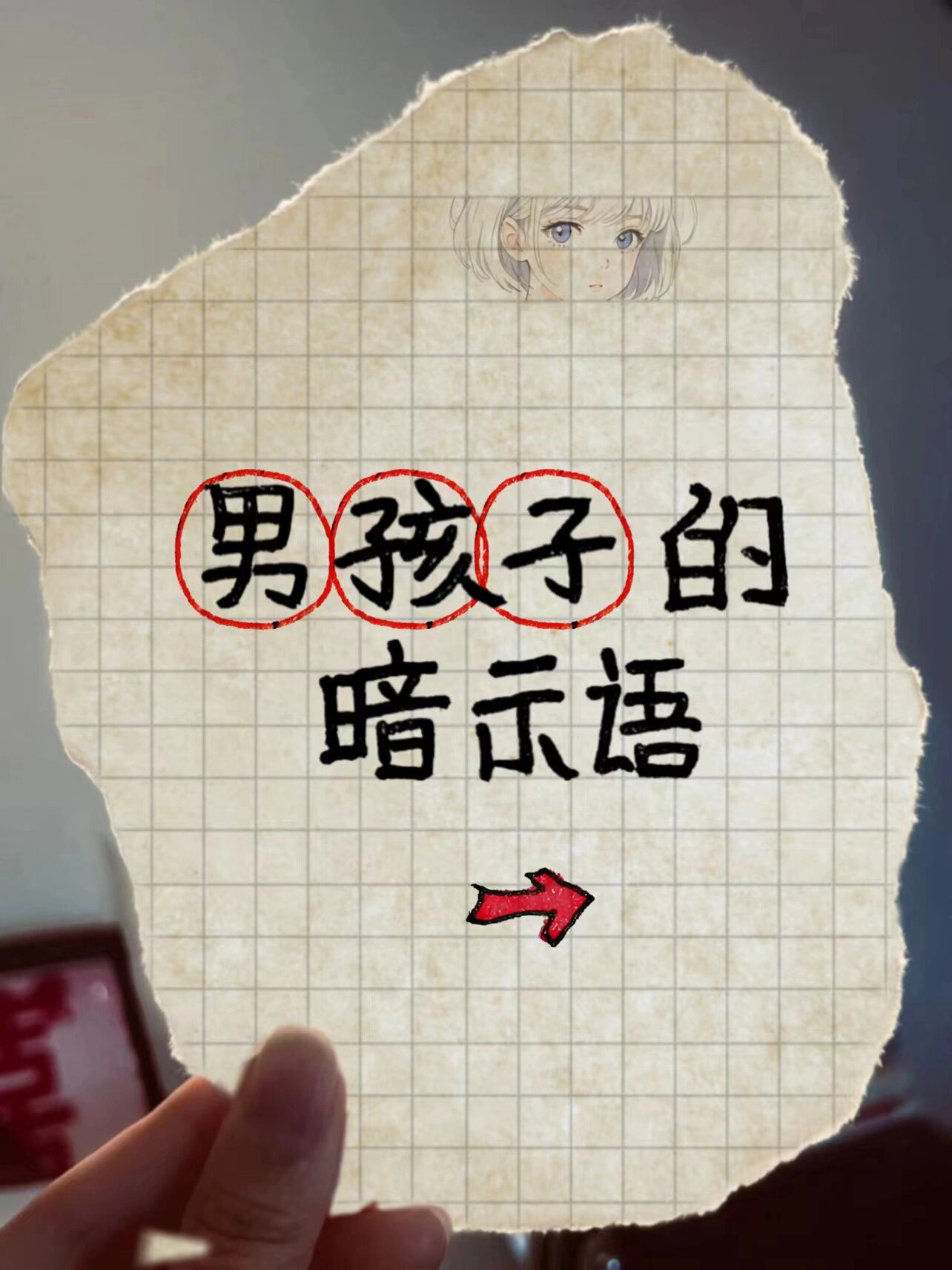 男生暗恋你的暗号