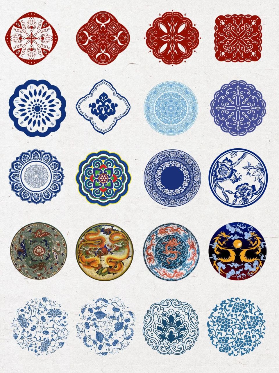 中国传统图案纹样简单图片