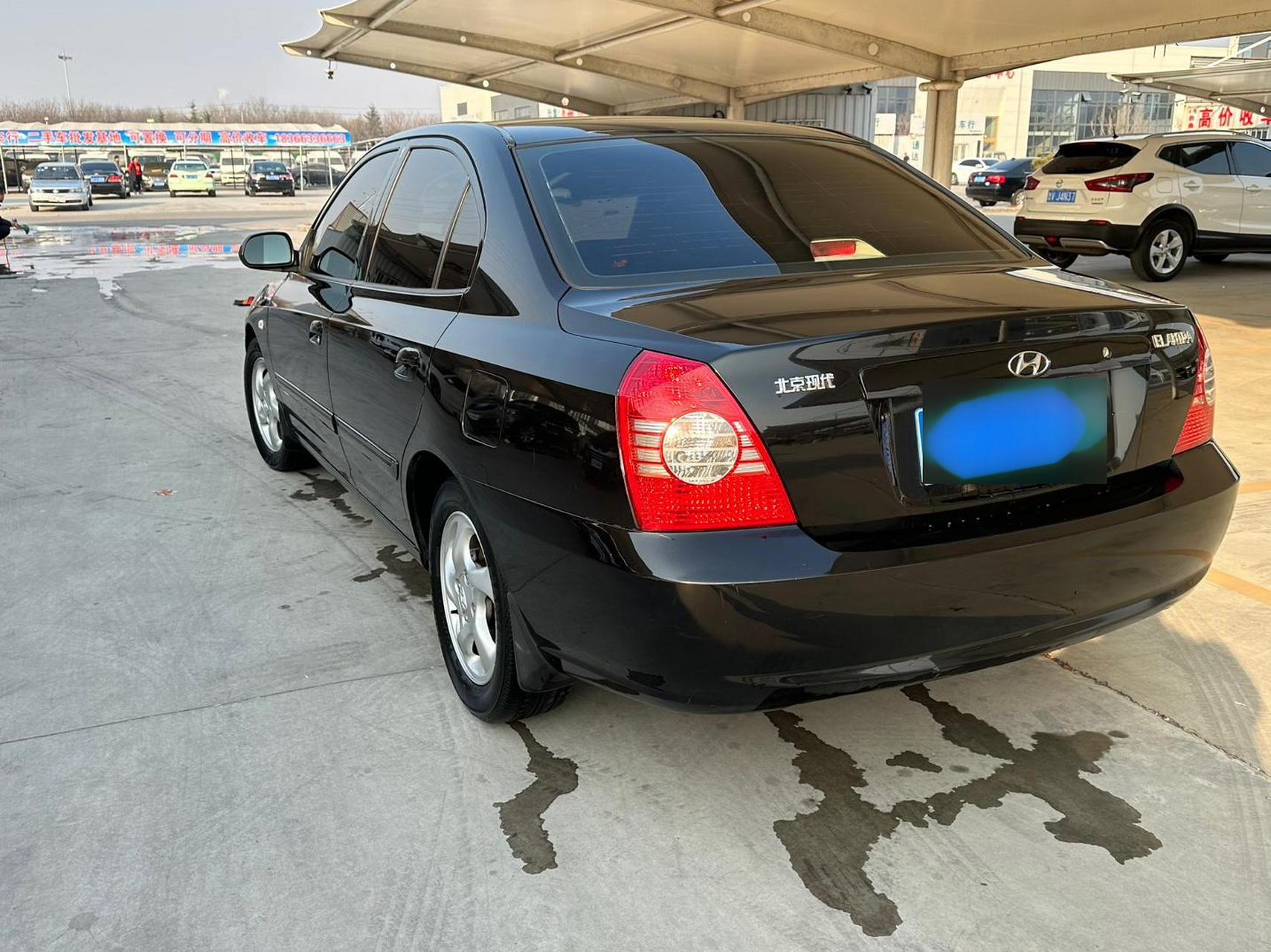 05年手动现代伊兰特安全行驶11万公里,一件补漆,车况太好了