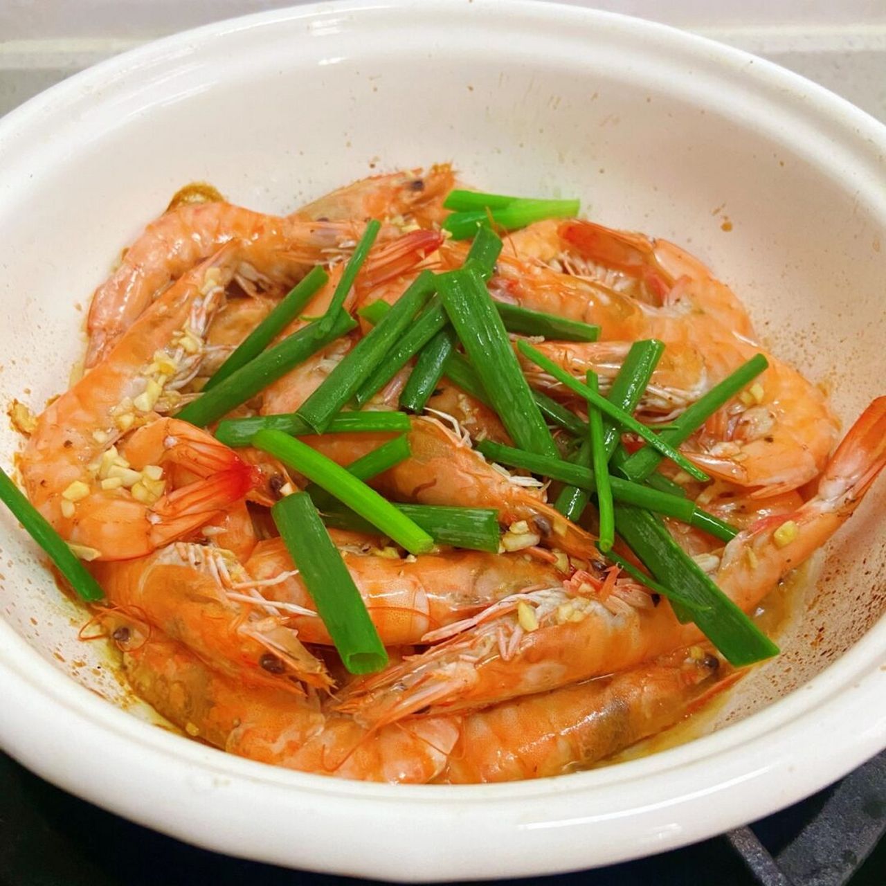 姜葱无水焗虾0808 再次推荐大家试一下这道菜,比清蒸和油焖好吃多