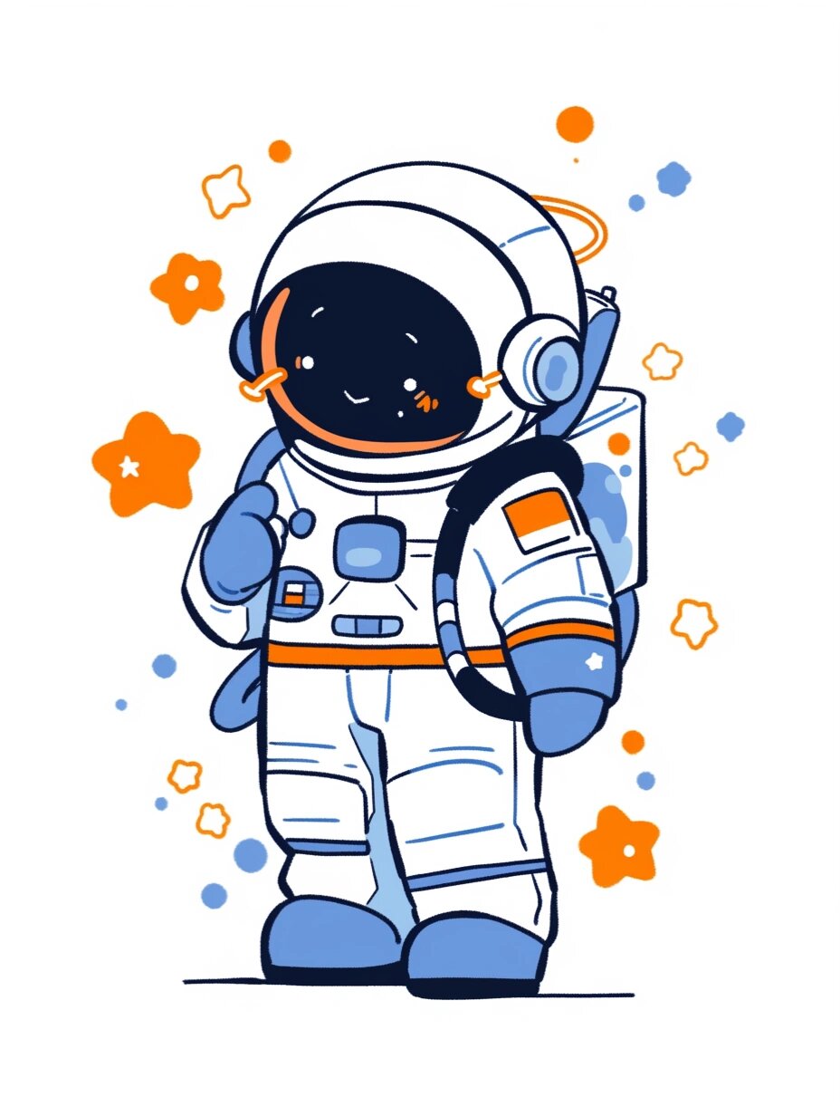 简笔画|宇航员主题