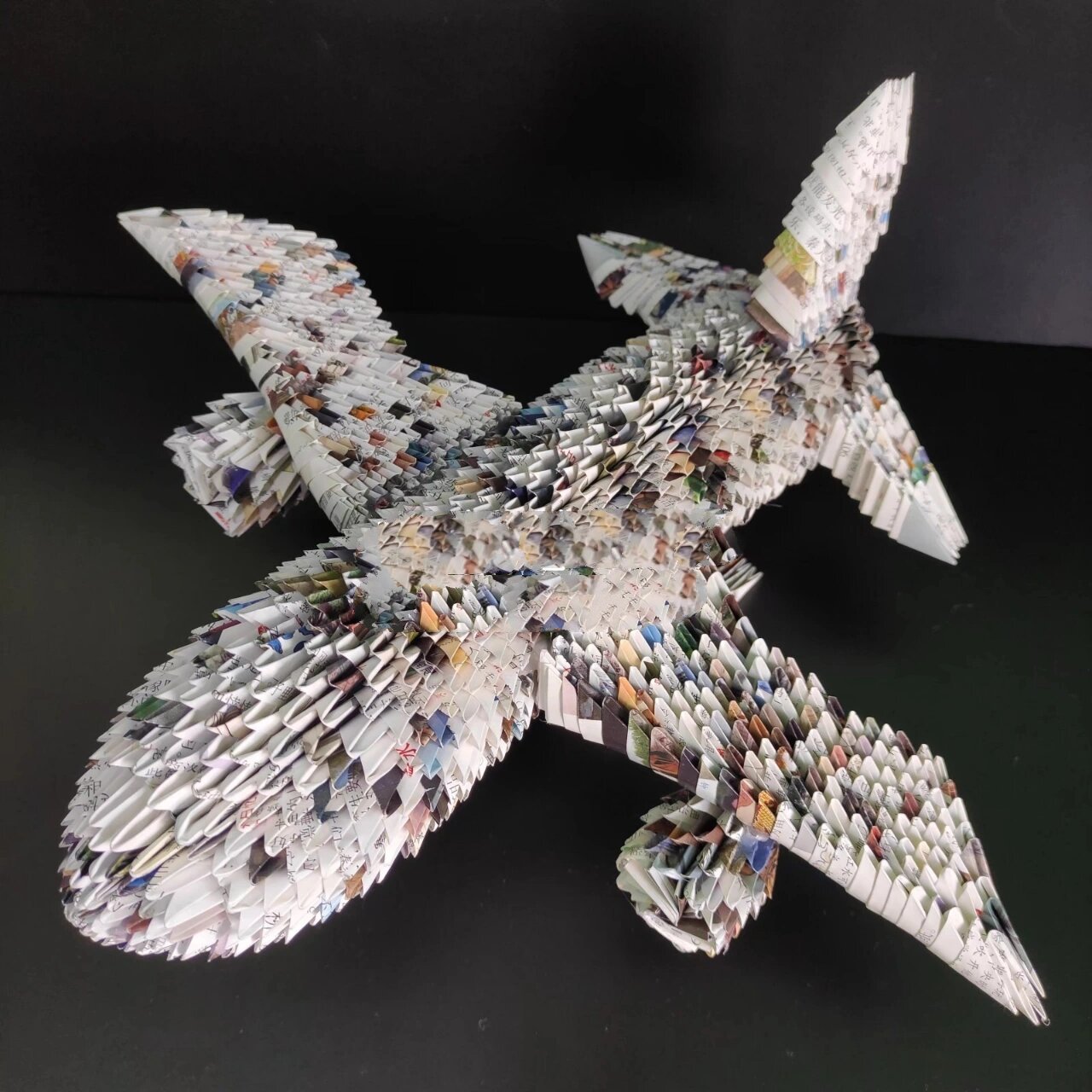 【手工折纸】三角插7615飞机