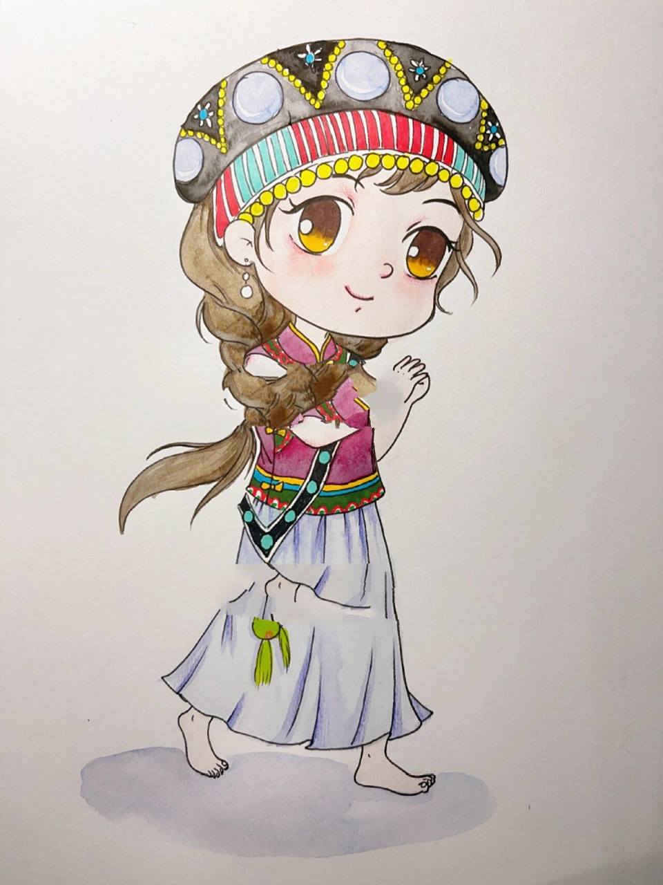 五十六个民族系列漫画—傈僳族  傈僳族主要分布在我国云南,同时也是