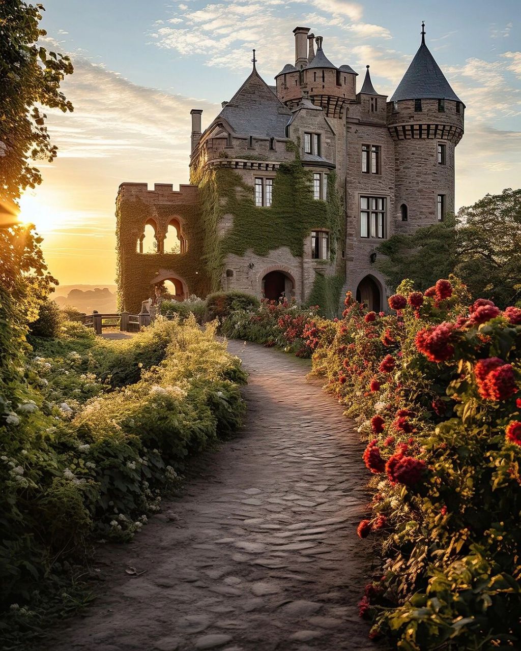 惊艳全球的城堡花园,美到令人窒息 #城堡# #梦幻城堡# #小木屋# #美景