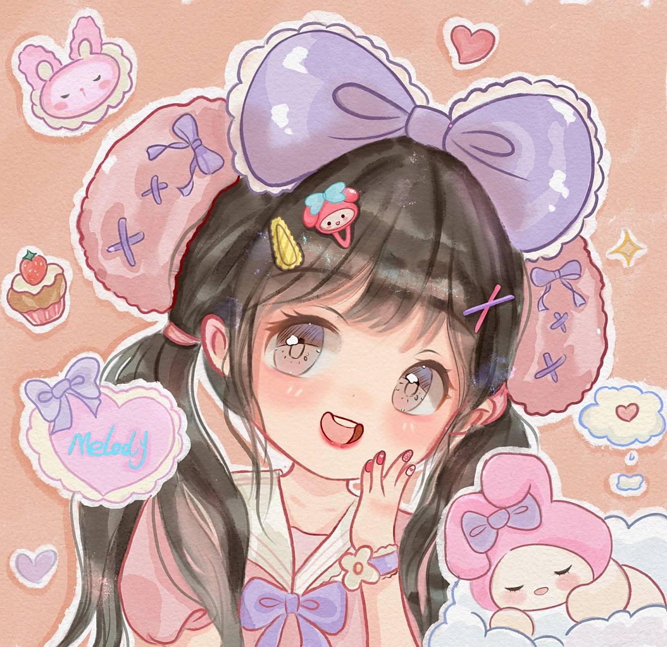 q 版头像|美乐蒂拟人 793134 3730353534 1460