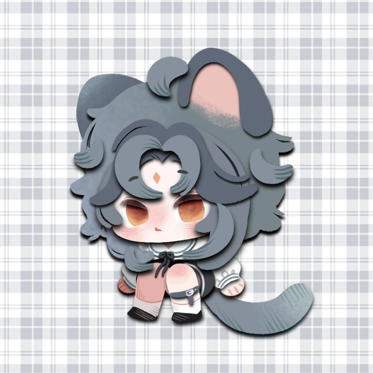 魈纸片人成品示意图. 这个图纸不分享.