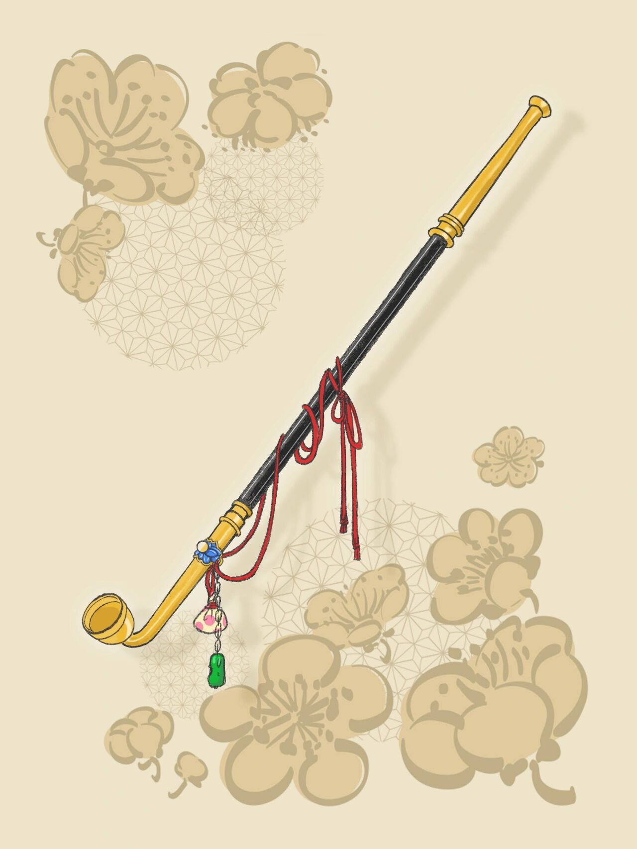 原创分享|和风设计素材|服装插画