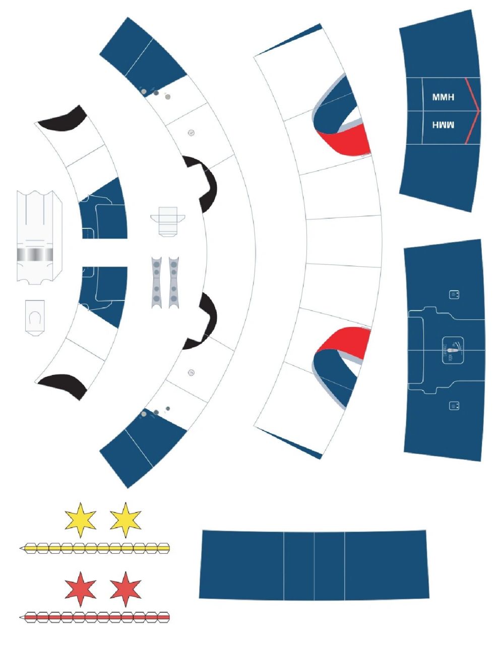 飞机纸模型 英航777纸模玩具图纸