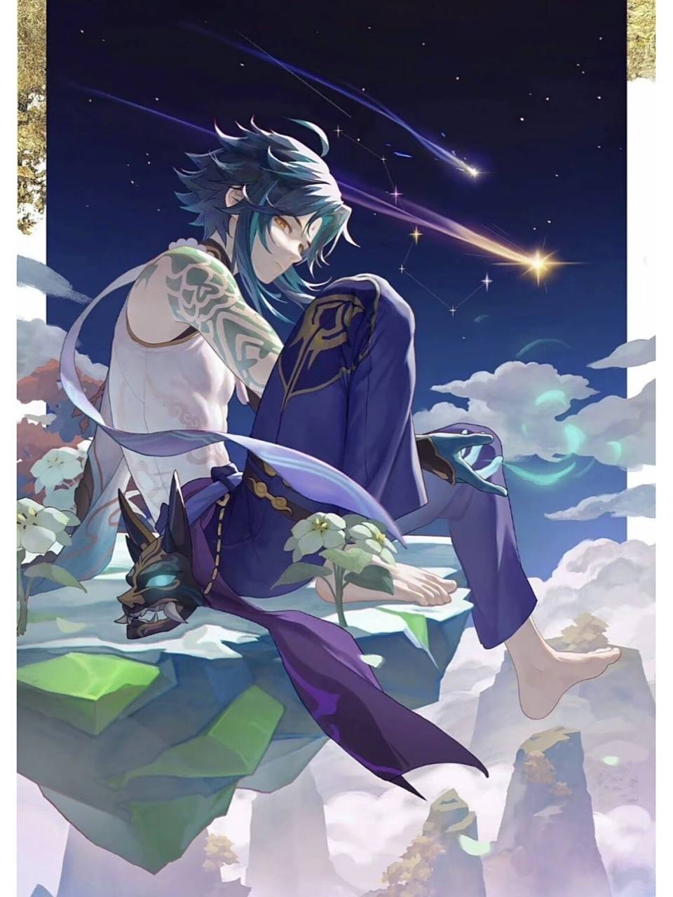 原神魈高清壁纸   三眼五显小矮仙人来也