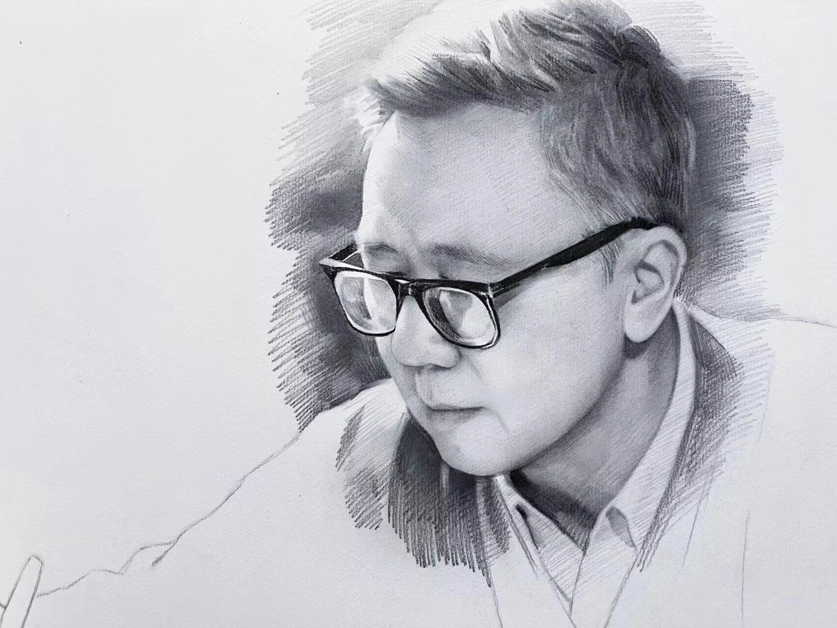 华罗庚,中国现代数学之父(素描)