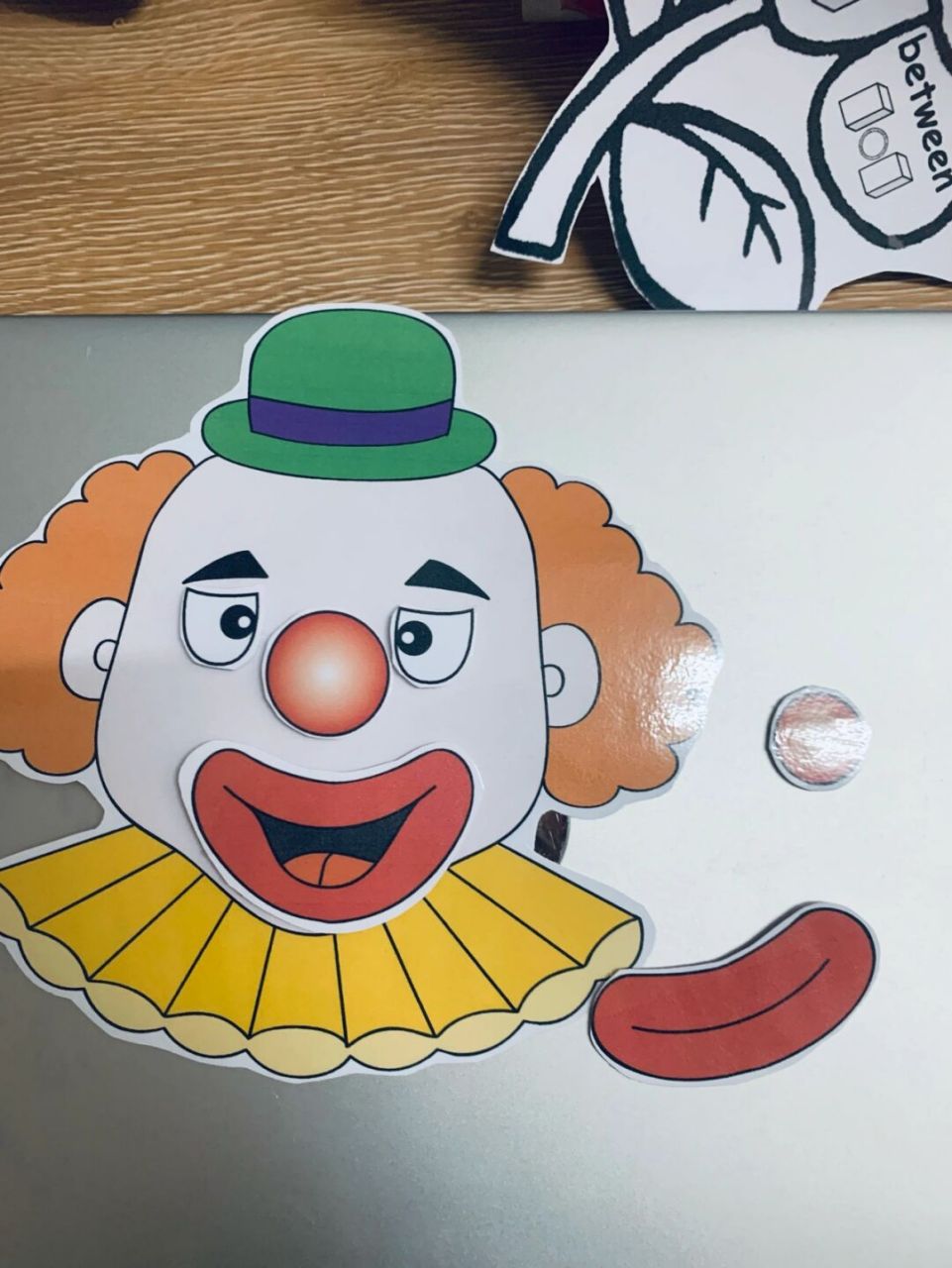 my face可用 后面贴字母贴 学习五官词汇 还挺好玩哈哈哈 开发新教具