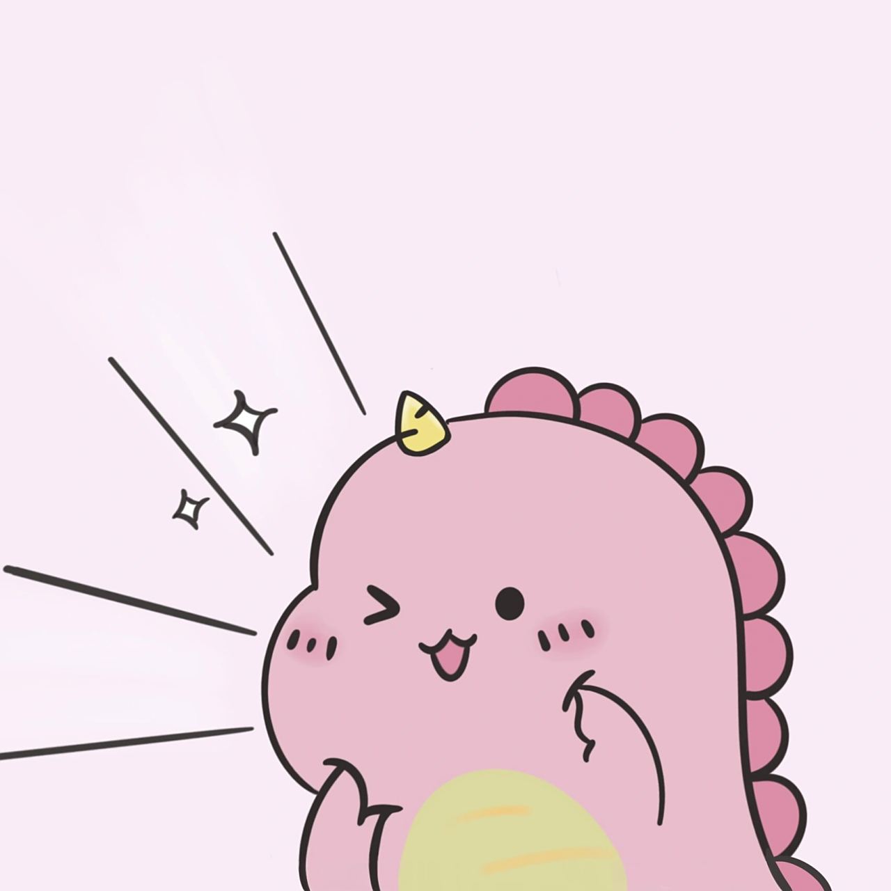 小恐龙头像|摸鱼的日常 #procreate# #卡通头像# #简笔画# #头像