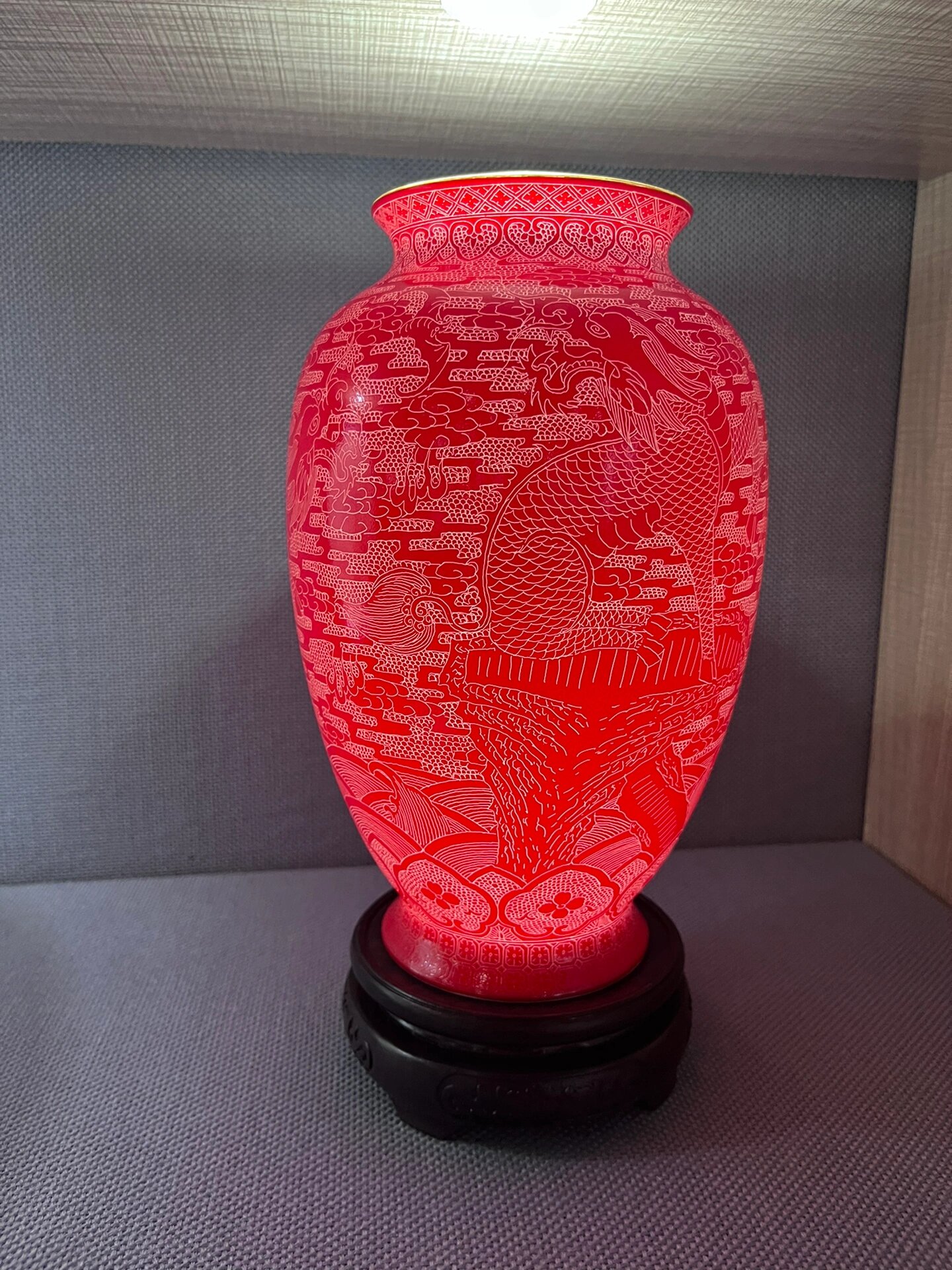 国瓷红叶中国景德镇瓷厂出品