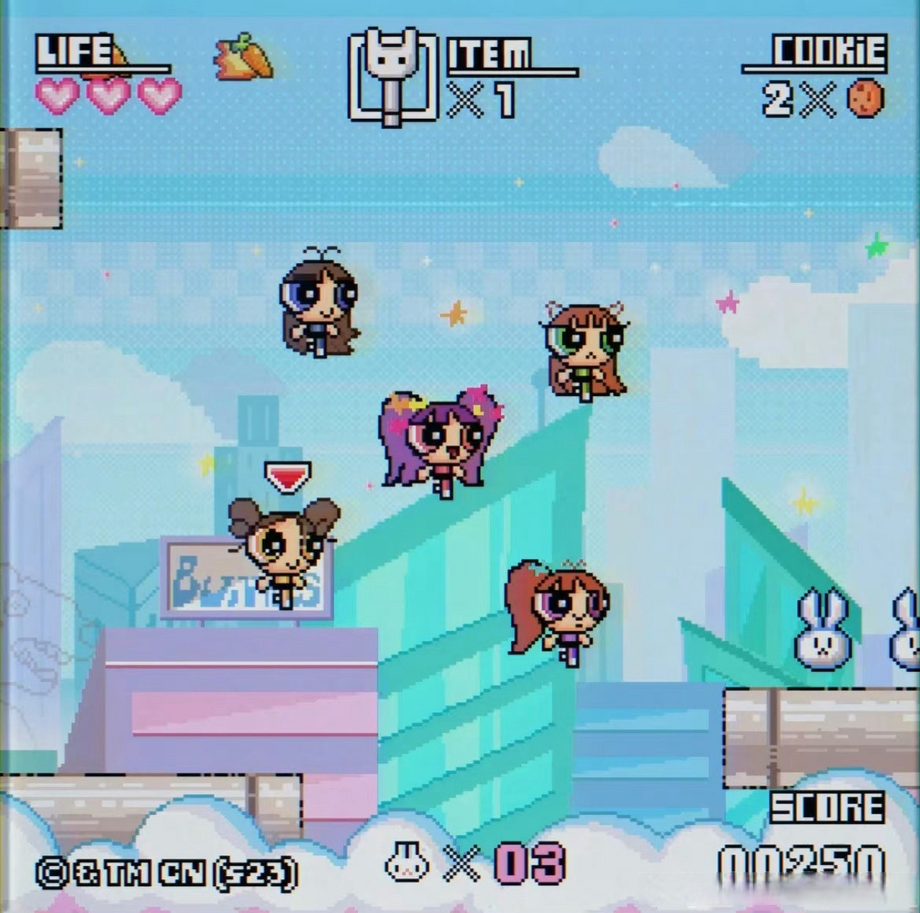 好可爱的飞天小女警!