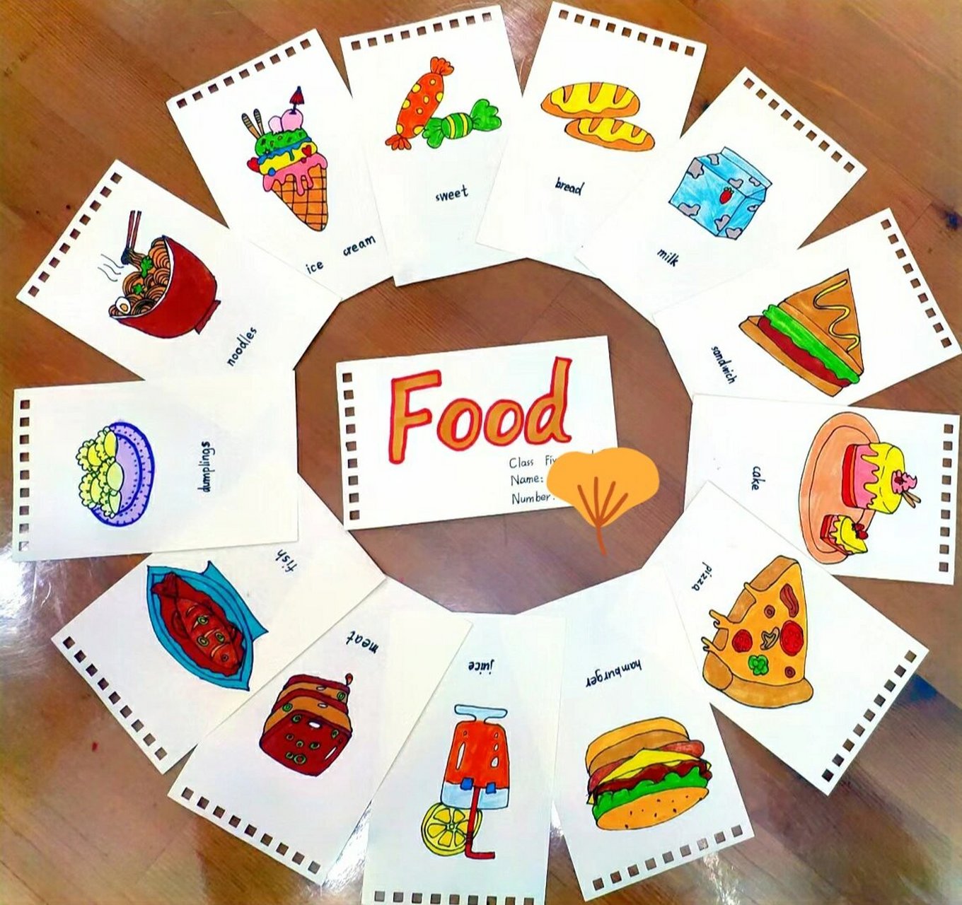 卡片(上)04 三年级上册英语第七单元作业,坦白说,小朋友比我会画的