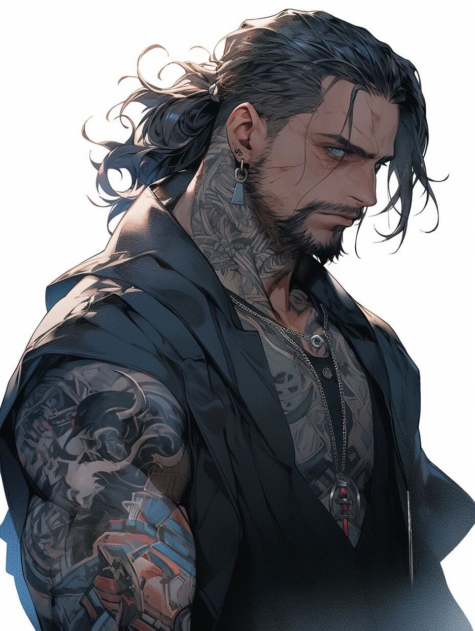 niji|优质纹身男生头像,酷         有谁和我一样喜欢纹身,二次元