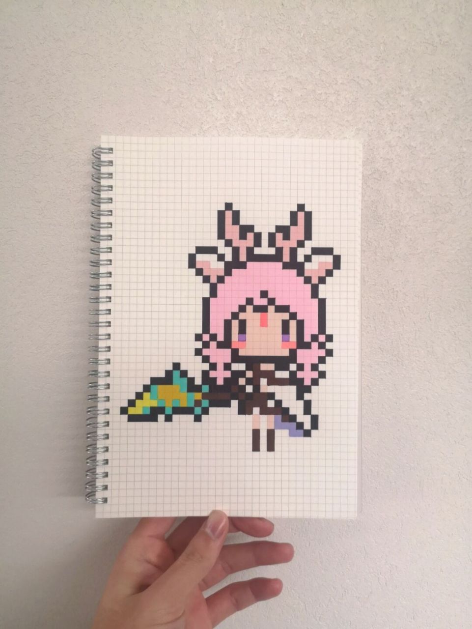 网格本:b5 图纸: #瑶# #像素画# #瑶瑶公主