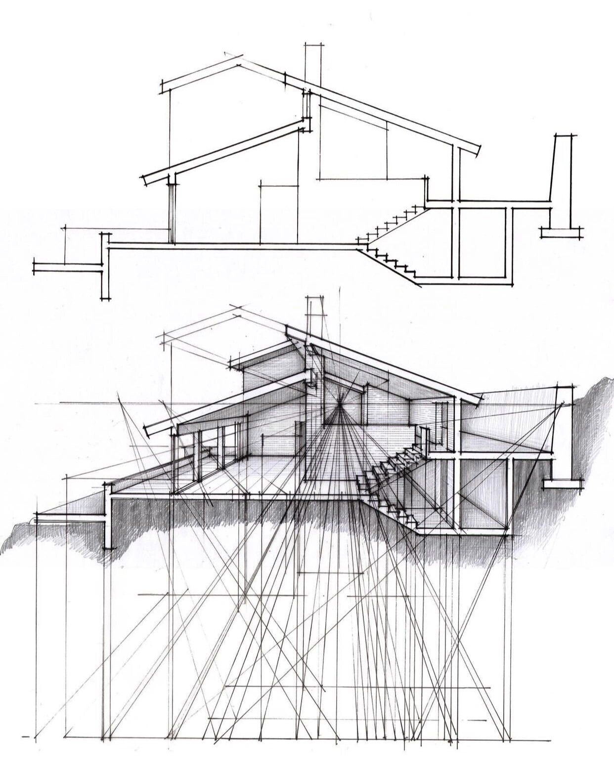 不会画剖透视的小伙伴可以看一下