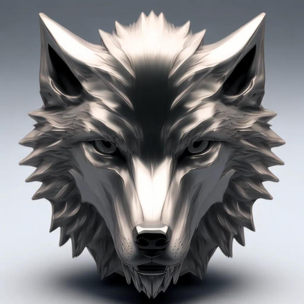 不锈钢镜面狼头雕塑艺术摆件的设计寓意  不锈钢镜面狼头雕塑艺术摆件