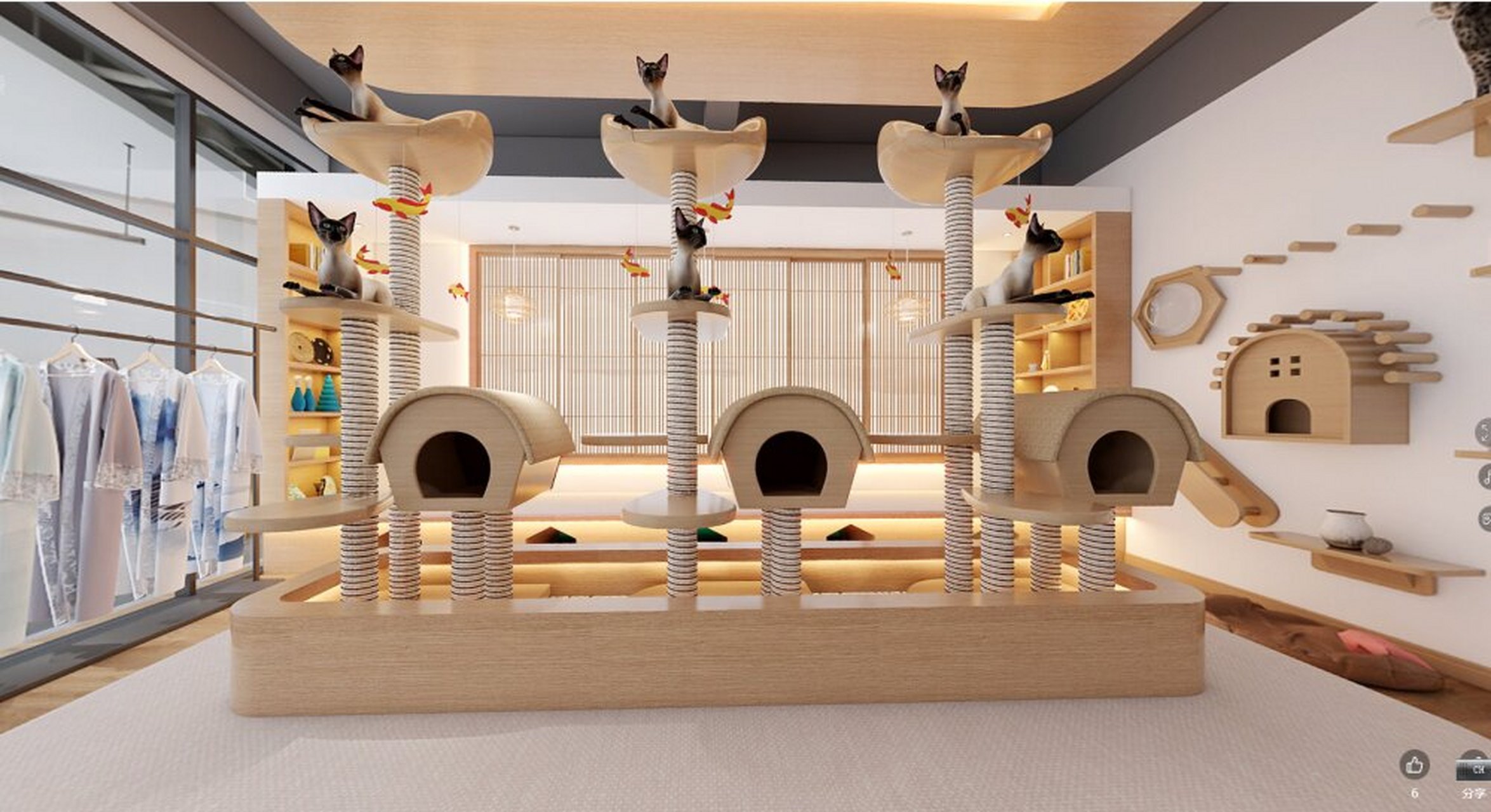96猫咖馆装修:打造猫奴们的天堂!