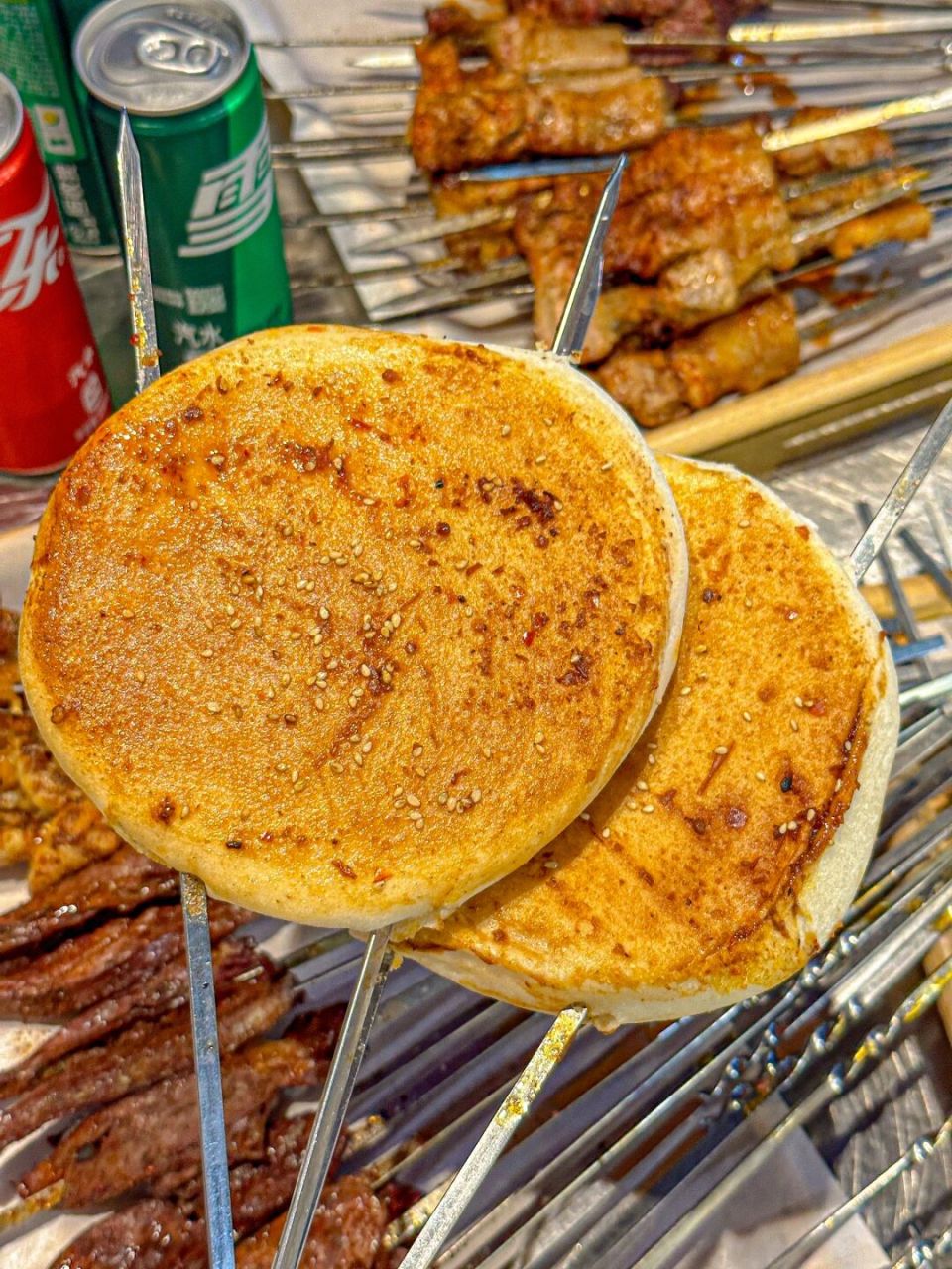 贼好吃的烤火烧夹大块肉!