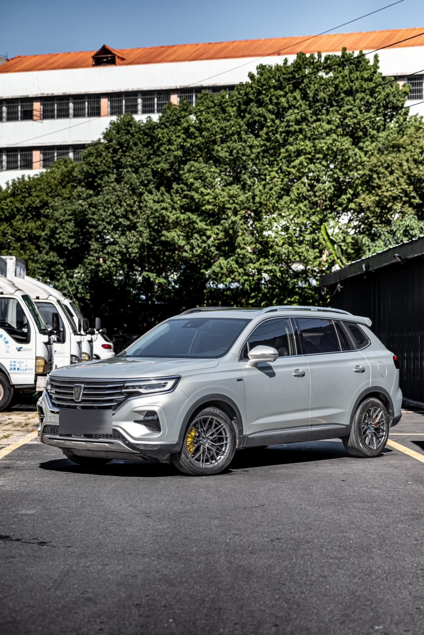 荣威rx5原厂升级18寸巨久vlf-06哑光枪灰色 轻量化旋压轮毂.