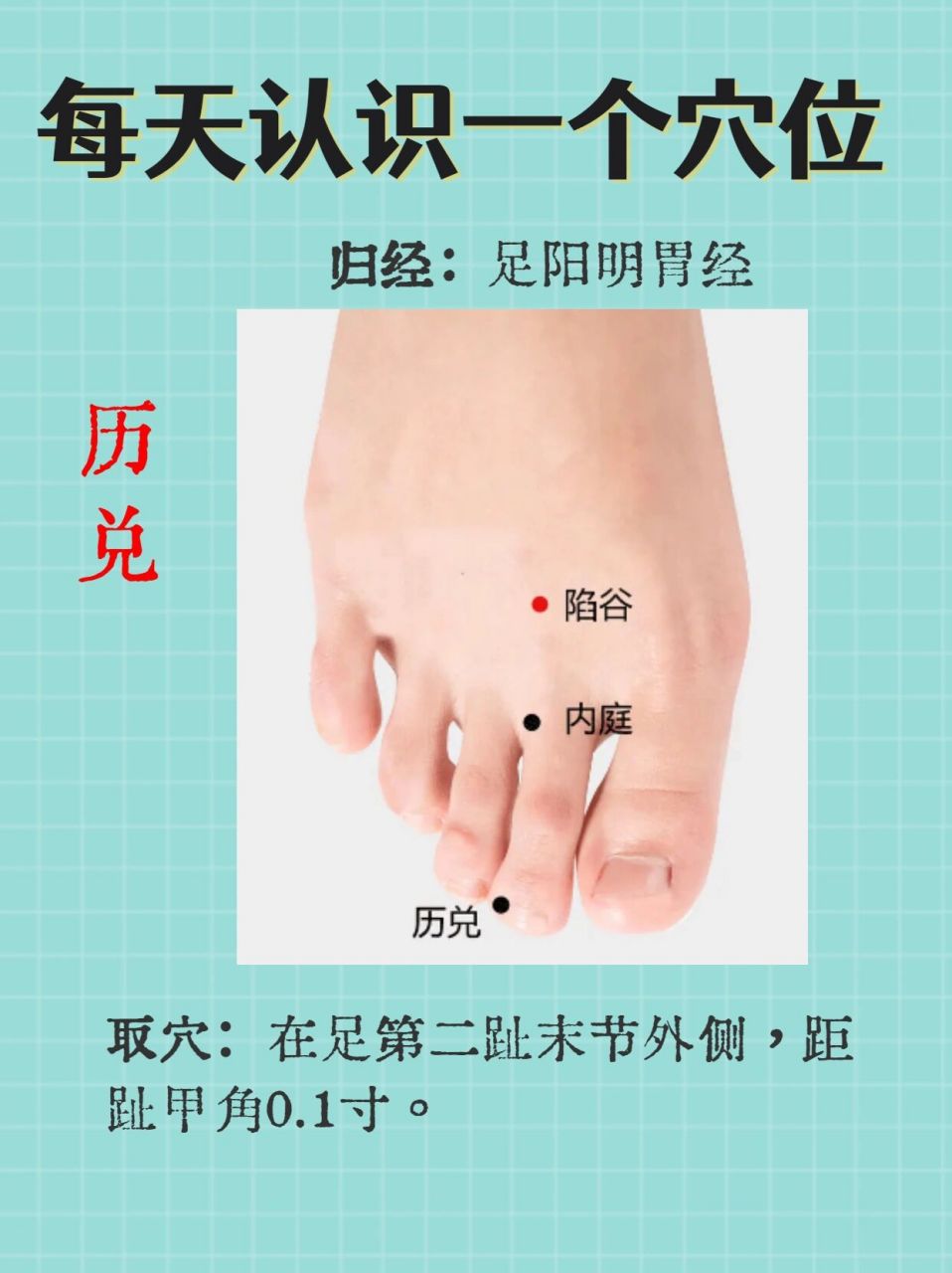 每天认识一个穴位-历兑
