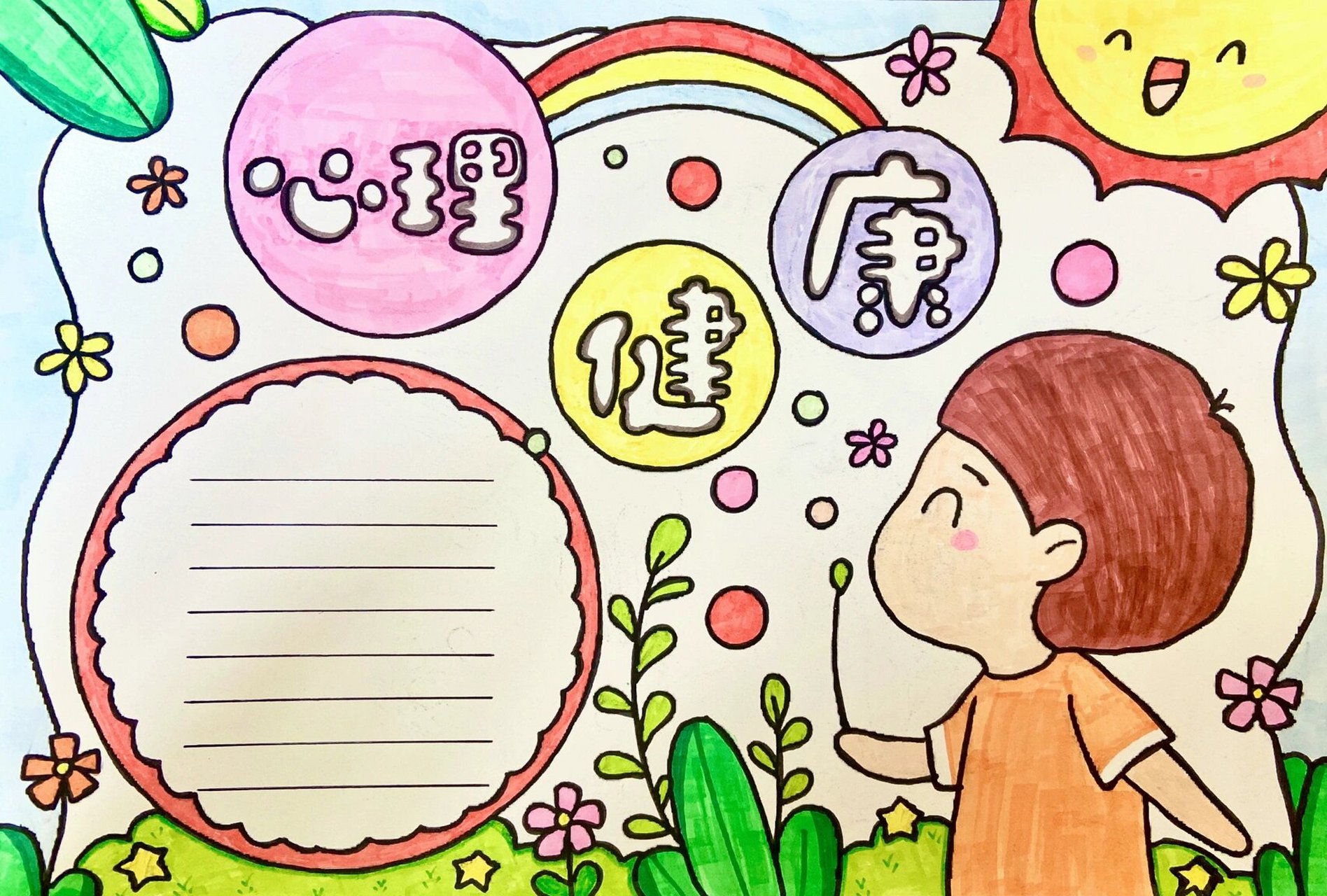 心理健康手抄报
