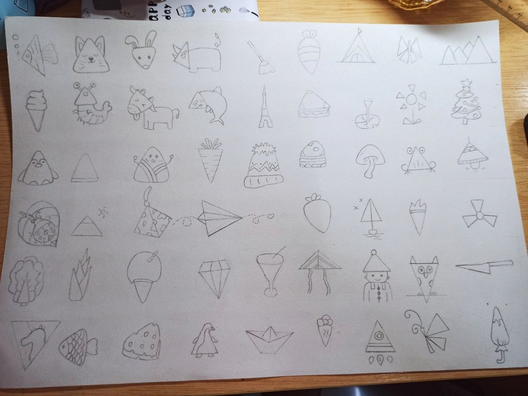 简笔画|三角形 你的喜怒哀乐  我都想参与