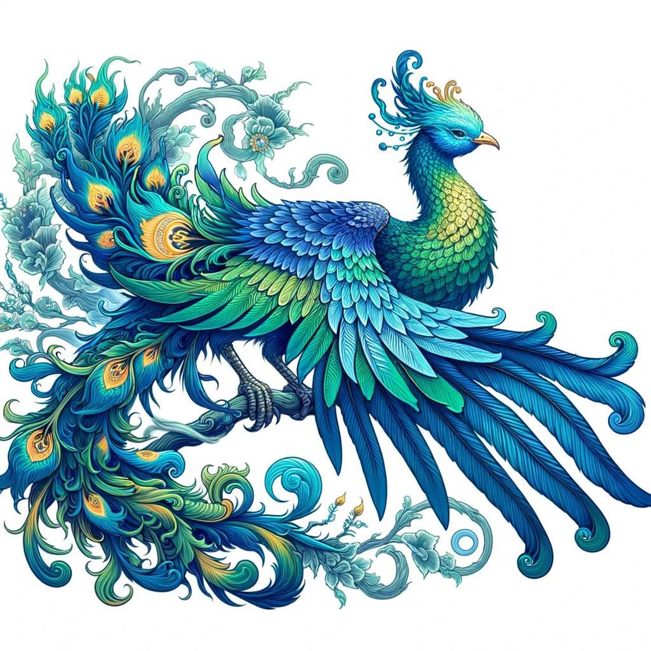 神话-神兽-青鸾 青鸾,在中国古代神话和文学中,是一