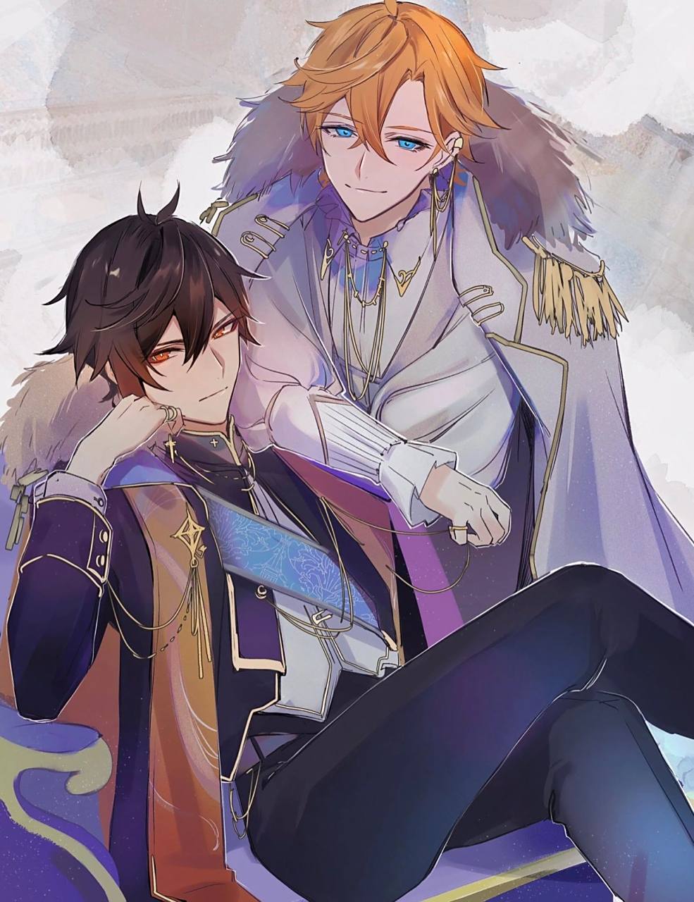 原神 公钟cp组 公子达达利亚 钟离岩王帝君 钟离和他的小钱包