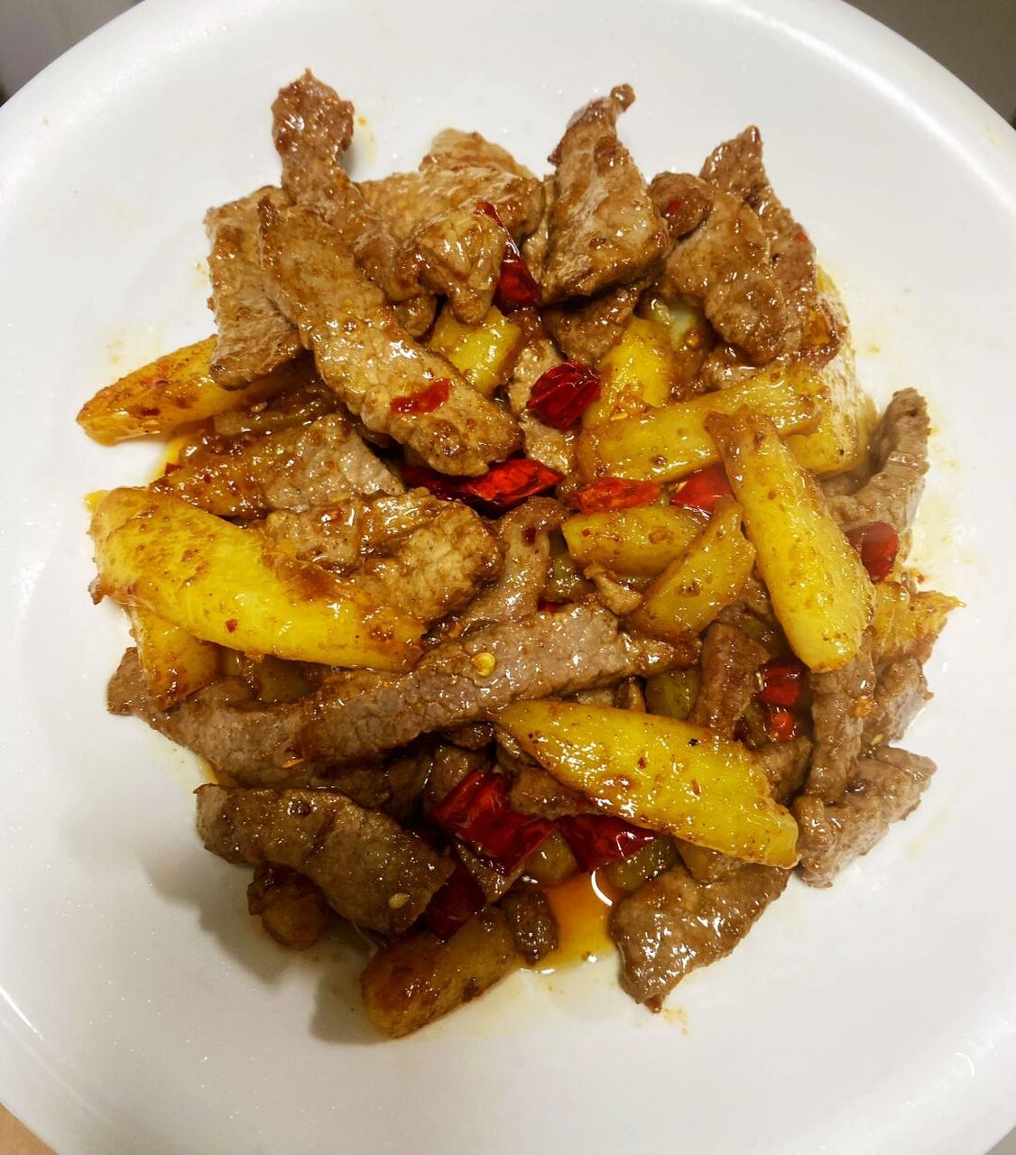 99孜然牛肉土豆条99这道菜很难不好吃!