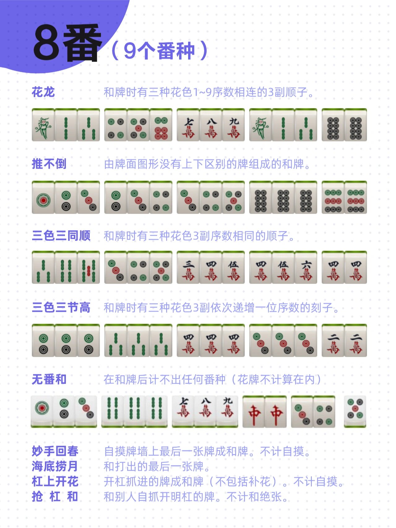 麻将番型图解图片