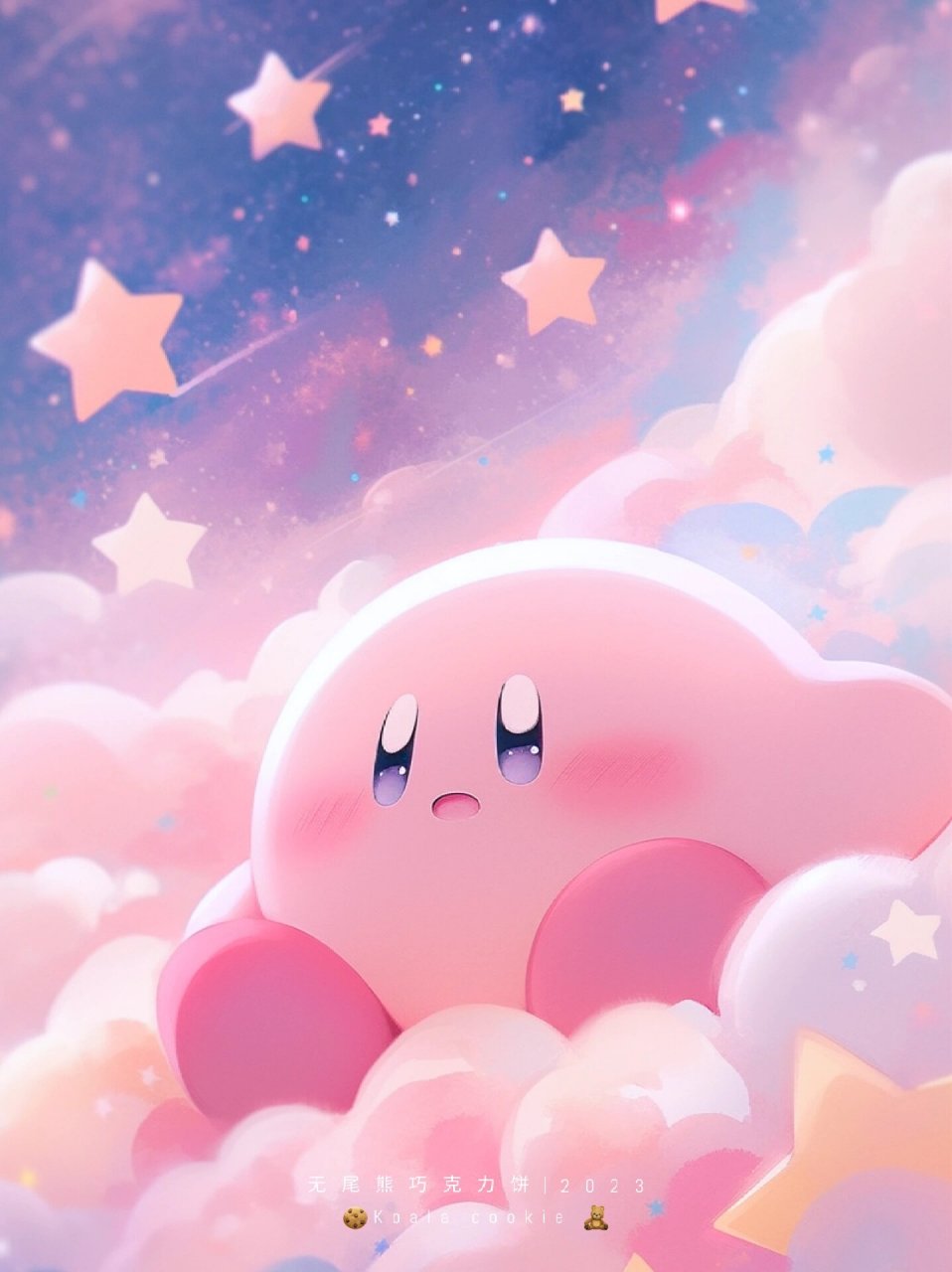 卡比·星星说梦  祝大家每日好梦～梦想成真        #这也太可爱了吧