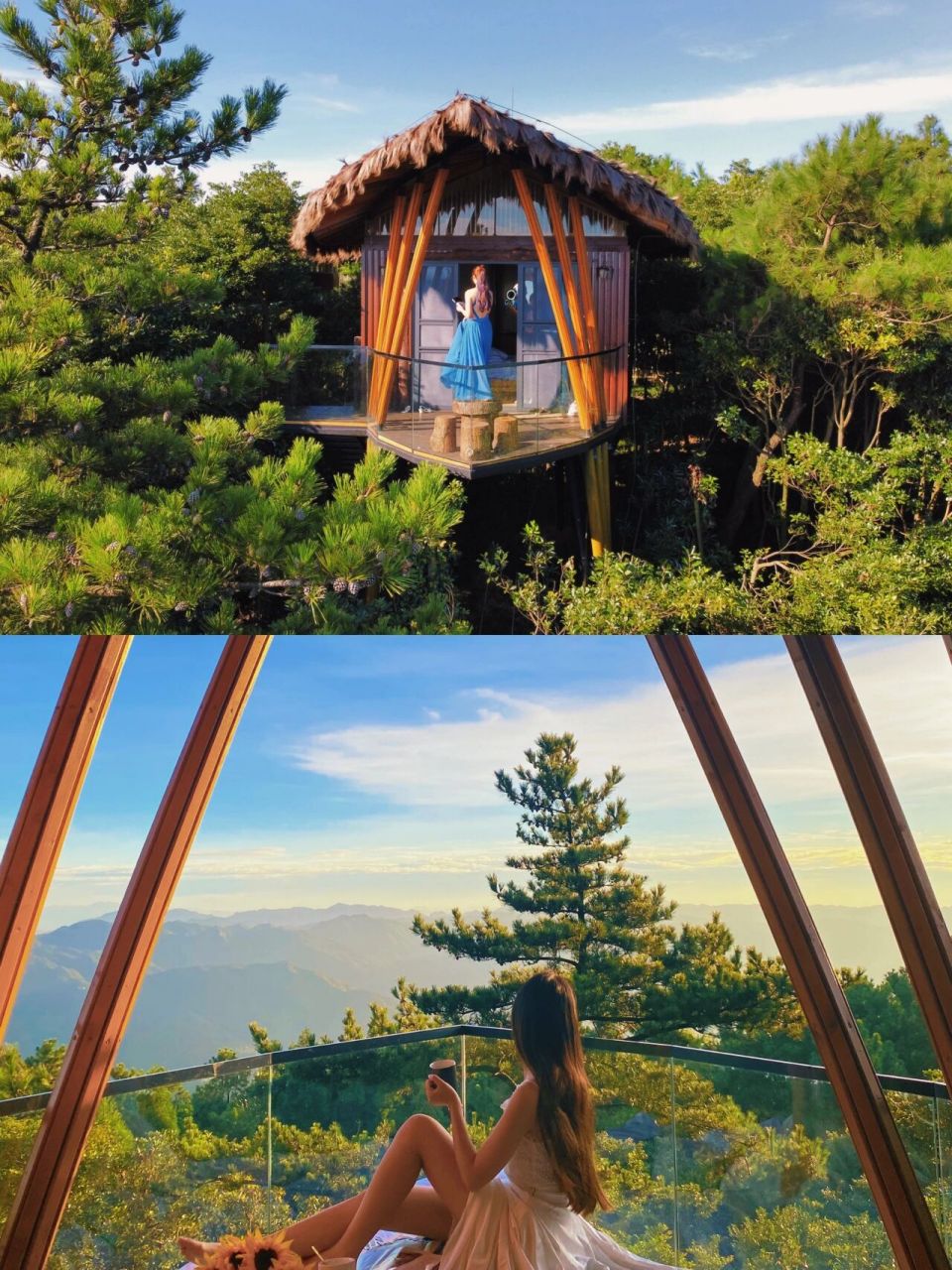 鼓岭森林木屋 泡汤7615品茶95看日出 之前发布过柱里风景区