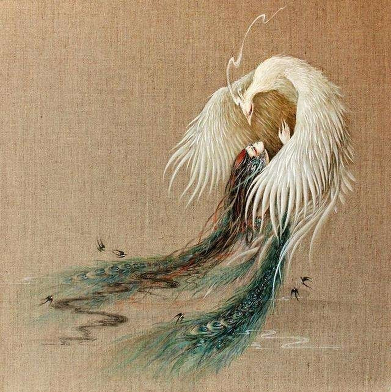 《山海经》插画,90后画师杉泽的瑰丽想象～ 自从杉泽开始画中国百鬼