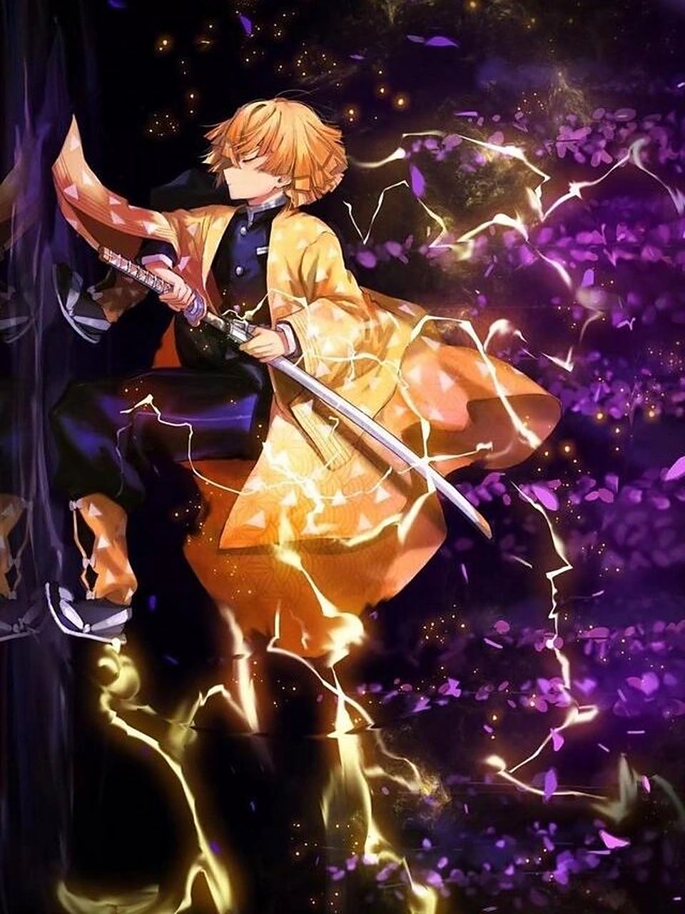 鬼灭之刃# #我妻善逸# #高清壁纸