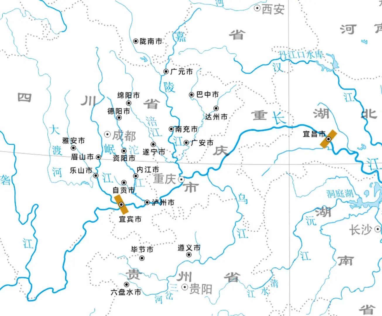 四川水系及山脉分布图图片