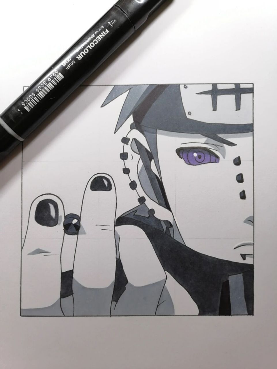 佩恩教程 #火影忍者##手绘教程##佩恩