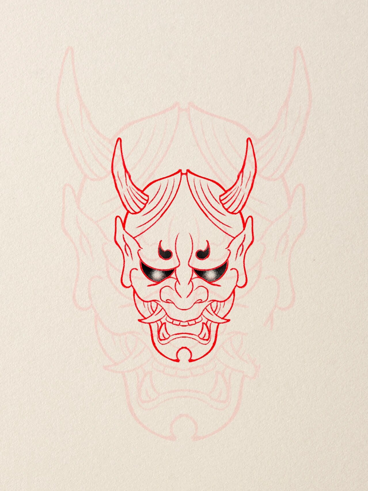 纹身手稿 般若 新稿出炉