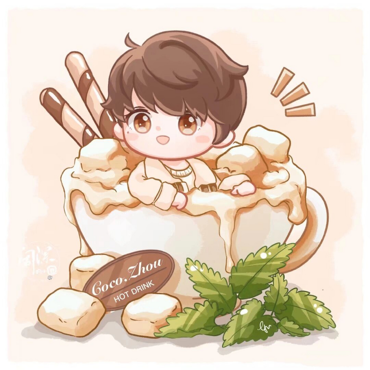 卡布叻_周深的q版头像走一波