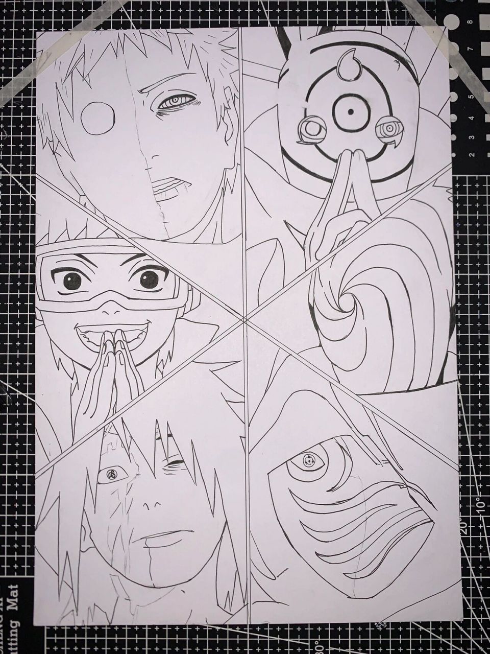 宇智波带土好帅 画的第二遍比第一遍更好看 啊哈哈哈哈哈哈一遍更比
