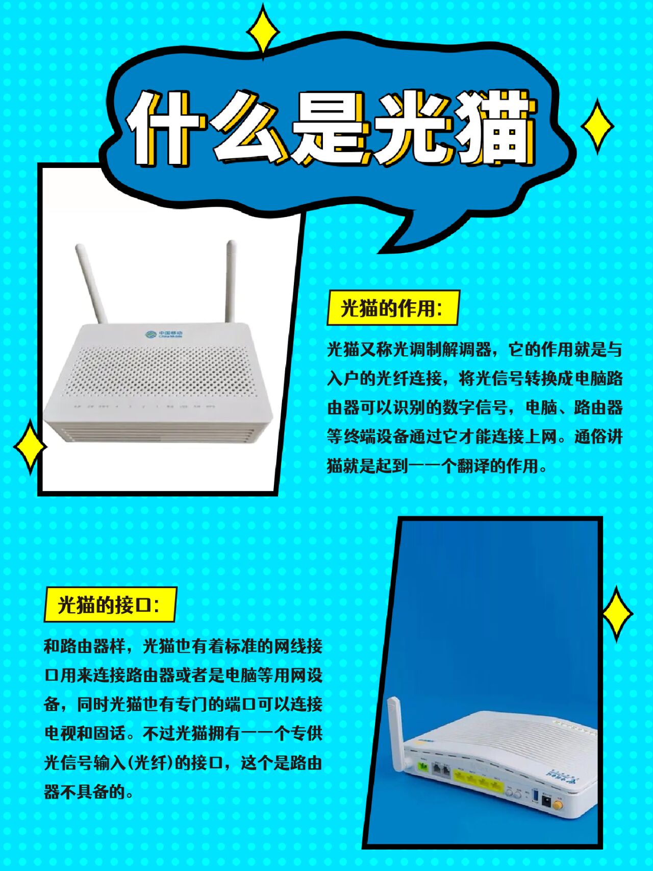 光猫和路由器有什么区别?光猫是什么